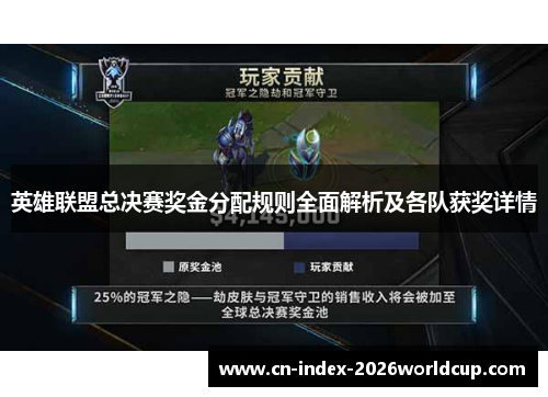 英雄联盟总决赛奖金分配规则全面解析及各队获奖详情 英雄联盟总决赛奖金分配规则全面解析及各队获奖详情